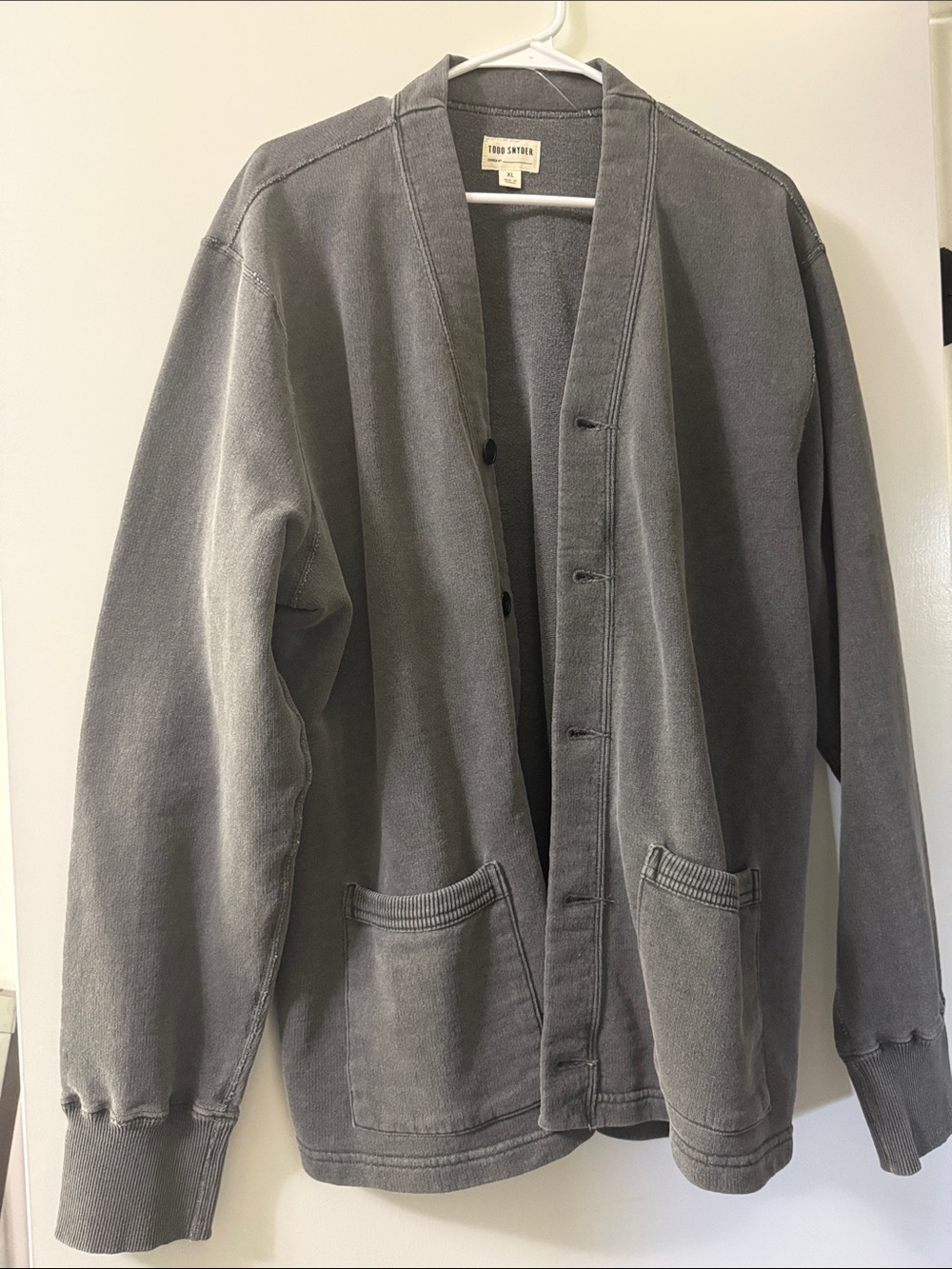 Todd Snyder Gray Lightweight Button-Front Shirt Jacket
